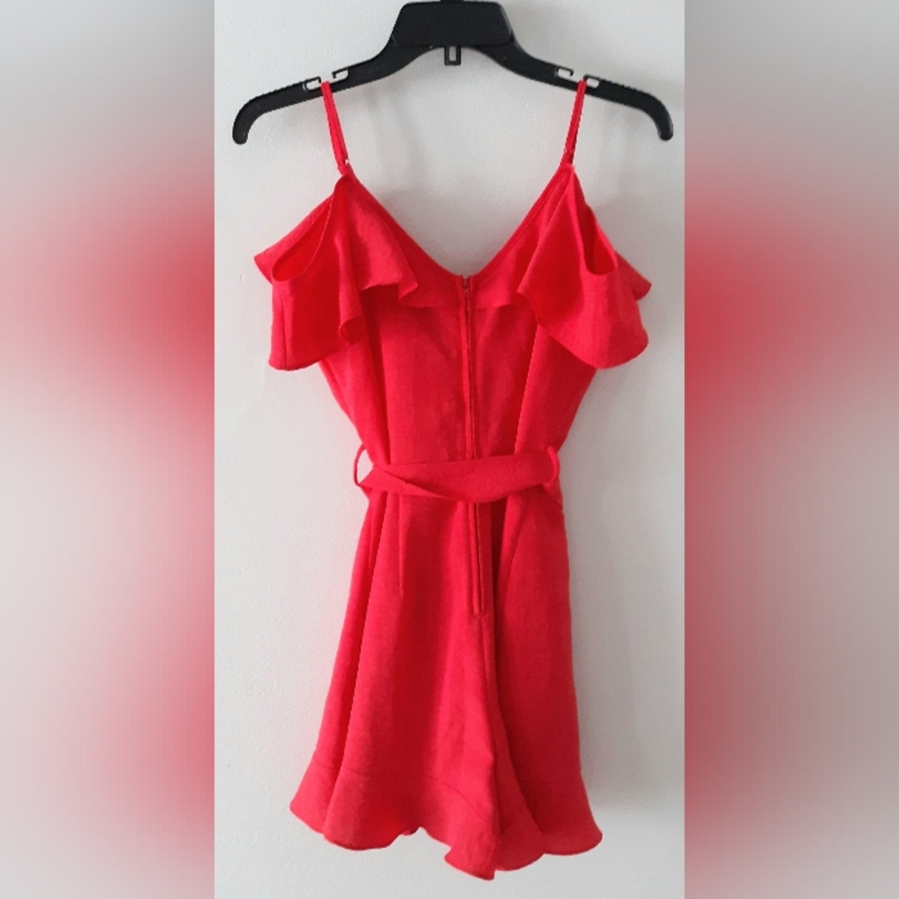 Charlotte Russe Red Ruffle Romper - Picture 5 of 6